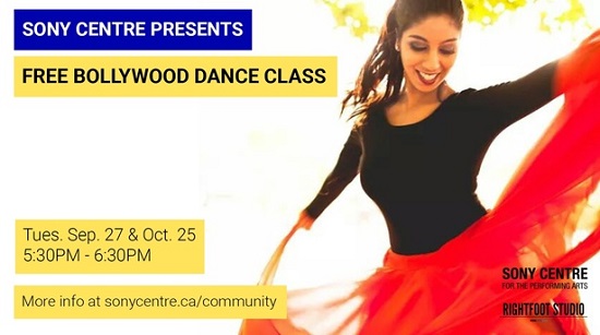 تورنتو | کلاس رقص بالیوود،27 سپتامبر