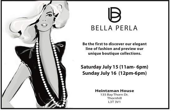 رویدادها | شوی برند زنانه Bella Perla در تورن هیل 15 و 16 جولای