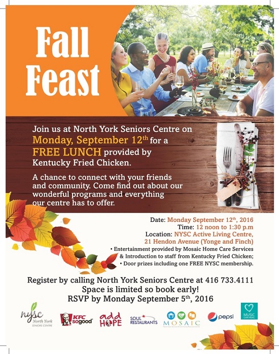 تورنتو | برنامه Fall Feast در نورت یورک