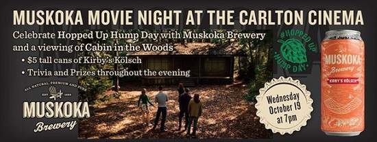 تورنتو | فیلم Cabin in the Woods نوزدهم اکتبر