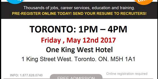 رویدادها | نمایشگاه فرصت های شغلی 12 می در تورنتو