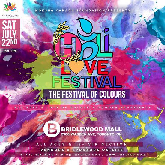 رویدادها | فستیوال Holi Love در اسکاربرو 22 جولای