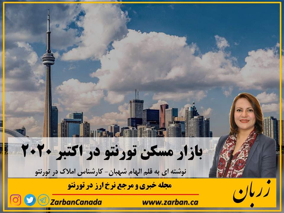 املاک در تورنتو | بررسی بازار املاک تورنتو در اکتبر 2020