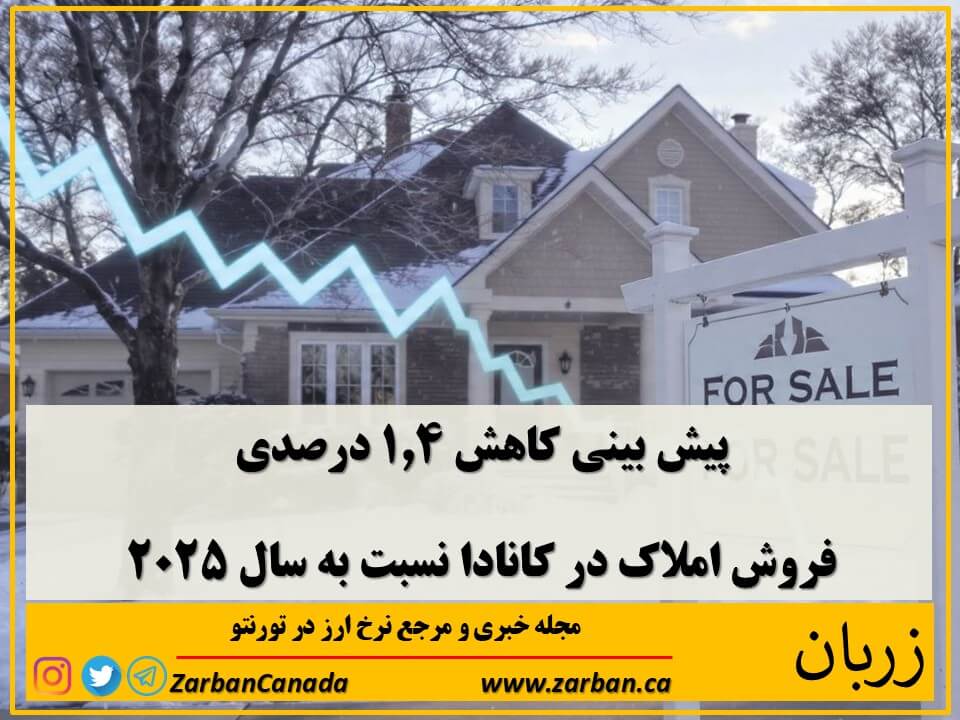 املاک در تورنتو | پیش بینی روند کاهشی کاهش فروش مسکن در کانادا
